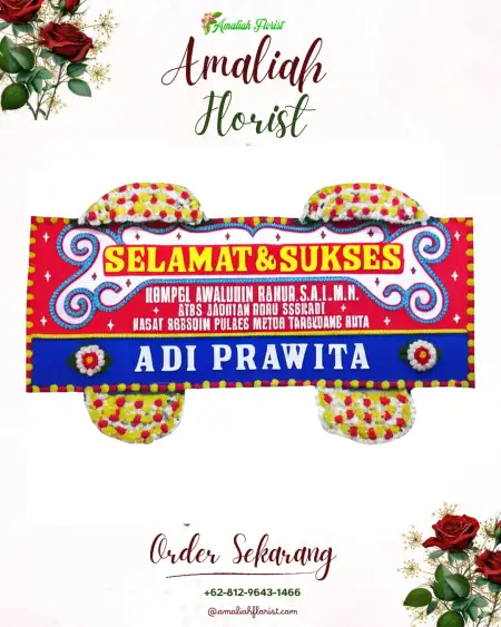 Papan Bunga Ucapan Selamat Blado