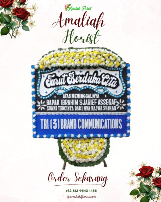 Papan Bunga Duka di Blado