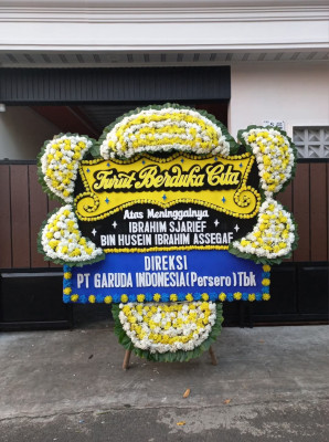 Papan Bunga Duka di Blado